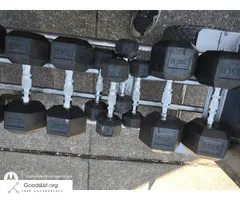 Rubber Hex Dumbbells $1.25lb (Kew gardens hills)