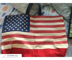 Very sturdy American flag tote