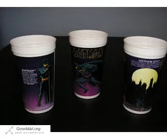 BATMAN 32 oz Taco Bell 1989 CUPS (3)