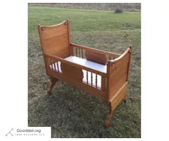 Beautiful Hardwood Crib! Used