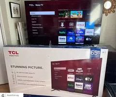 Tv tcl 65” new with the box